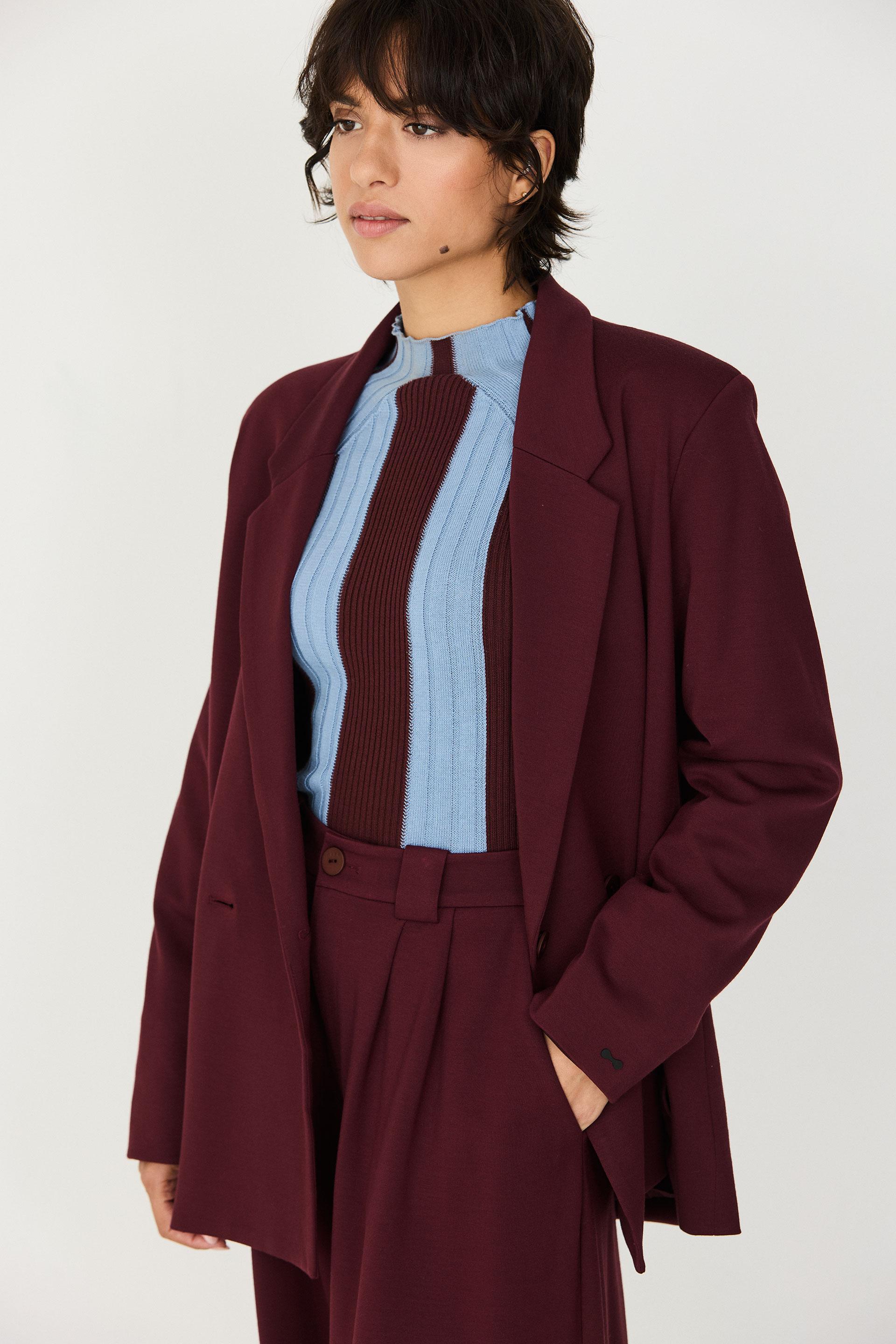 SKFK Nia Trouser Damen Palazzo Tencel Hose braun